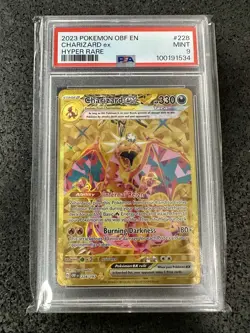 2023 POKEMON OBF EN-OBSIDIAN FLAMES HYPER RARE #228 CHARIZARD EX PSA 9 - Image 1