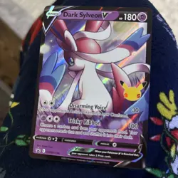 Pokemon TCG Dark Sylveon V SWSH134 Pokemon Celebrations Black Star Promo NM - Image 1