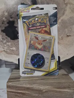 Pokemon Sun And Moon Unbroken Bonds Coin Eevee Promo Blister Pack Factory Sealed - Image 1