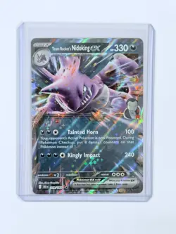 TEAM ROCKET'S NIDOKING EX 119/182 DOUBLE RARE HOLO POKEMON DESTINED RIVALS NM - Image 1