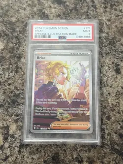 2024 POKEMON SCR EN-STELLAR CROWN SPECIAL ILLUSTRATION RARE #171 BRIAR PSA 9 - Image 1