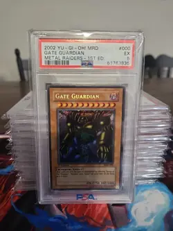 2002 YU-GI-OH! METAL RAIDERS MRD-000 Gate Guardian- 1st Edition - PSA 5 - Image 1