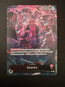 One Piece TCG Shanks Leader OP09-001 English - 2nd anniversary - Image 1