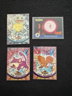 Pokemon TCG 4 Pokemon Card Lot - Topps Chrome Pokemon (4 Cards) - Image 1