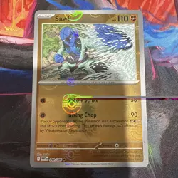 Sawk (Master Ball Pattern) 049/086 Sv: White Flare Holo 2025 Pokemon Card NM - Image 1