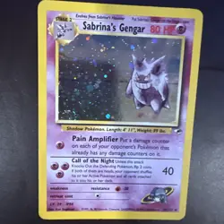 Sabrina's Gengar 14/132 Gym Heroes 2000 Holo Rare WOTC Pokemon Card TCG - Image 1