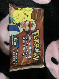 Vintage Pokemon Sealed Card Pack Topps Trading Cards 1998 read description - Image 1