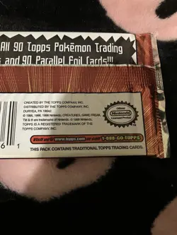 Vintage Pokemon Sealed Card Pack Topps Trading Cards 1998 read description - Image 4