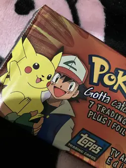 Vintage Pokemon Sealed Card Pack Topps Trading Cards 1998 read description - Image 5