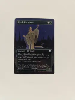 Elvish Harbinger Borderless Foil Lord of the Rings MTG Magic the Gathering - Image 3