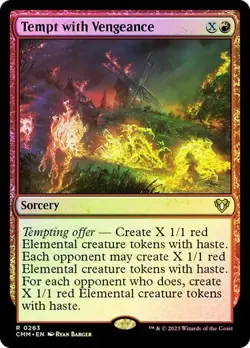 Tempt with Vengeance Foil Commander Masters NM MTG - Image 1