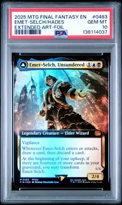 2025 Magic The Gathering Final Fantasy #0483 Emet-Selch/Hades PSA10 - Image 1