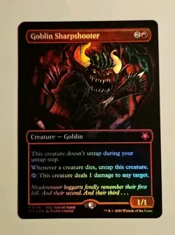 MTG Goblin Sharpshooter #0136 FOIL BORDERLESS Lorwyn Special Guests Mythic ECL - Image 1