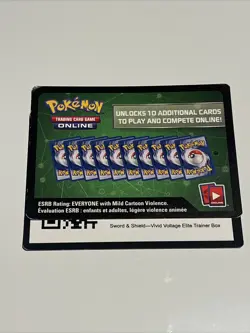 Pokemon TCG Online Code: Vivid Voltage Elite Trainer Box - ETB (ONLINE DELIVERY) - Image 1