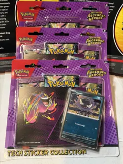Pokemon TCG: Mega Evolution Ascended Heroes Tech Sticker Collection Gastly💥 - Image 3
