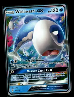 Wishiwashi GX 63/236 Holo Rare GX Cosmic Eclipse Pokemon Near Mint - Image 1