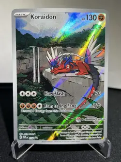 Pokemon TCG Scarlet & Violet Koraidon 014 Pokemon Center Stamped Promo - NM - Image 1