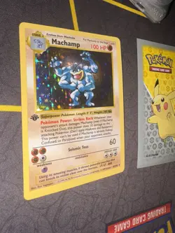 Pokemon Machamp 8/102 Holo Rare Base Set 1st Edition Shadowless 052💎NM LP +💎 - Image 3