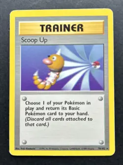 Scoop Up - Base Set 78/102 - Rare Vintage 1999 Pokemon Card - MP - Image 1