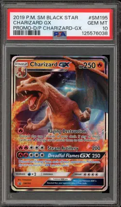 Pokemon Charizard GX Detective Pikachu Black Star Holo Promo SM195 PSA 10 - Image 1