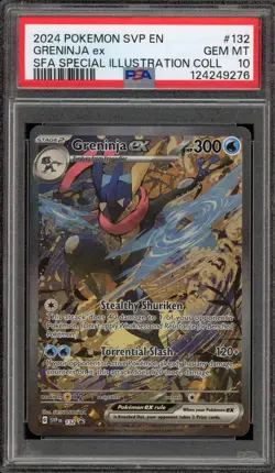 Pokemon Greninja ex SFA Special Illustration Coll. Promo SVP EN 132 PSA 10 - Image 1