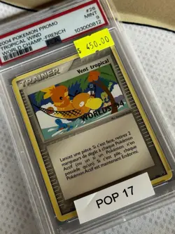 2004 Pokemon Promo Tropical Wind FRENCH Stamped PSA 9 Pop 17 - Image 2