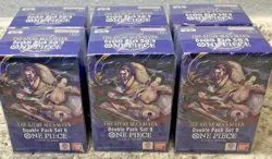 ONE PIECE TCG OP-14 The Azure Sea’s Seven-DP-09-Double Pack Set LOT OF 6 In Hand - Image 1