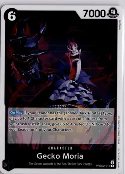 Gecko Moria PRB02-013 Foil Premium Booster the Best Vol.2 One Piece Card Game - Image 1