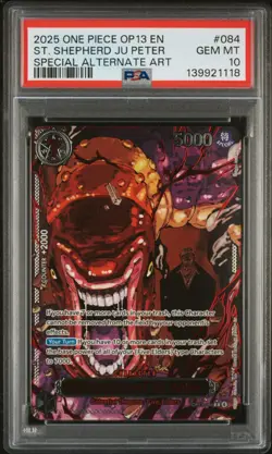 One Piece OP13 Demon God Pack Red Parallel SP FIVE ELDERS Sequential PSA 10 - Image 4