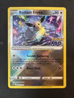 Radiant Eevee SWSH230 SWSH: Sword & Shield Black Star Promo Cards Holo Pokemon - Image 1