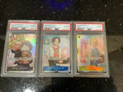PSA 10 Sabo Ace Luffy Promo Saikyo Jump 2024 ONE PIECE Card SEQ Set Japanese JP - Image 1
