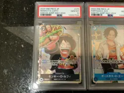 PSA 10 Sabo Ace Luffy Promo Saikyo Jump 2024 ONE PIECE Card SEQ Set Japanese JP - Image 2