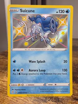 Suicune - SV022/SV122 - Pokemon Shining Fates Sword Shield Shiny Rare Card NM - Image 1