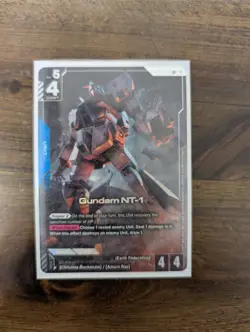 Gundam NT-1 GD03-001 LR+ Alternate Alt Art Steel Requiem CARD NM - Image 1