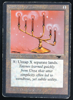 Candelabra of Tawnos Magic Card Antiquities Reserved List MTG - Image 1