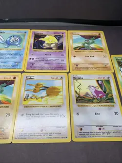Pokemon TCG Base Set Shadowless Lot of 9 Cards All Commons WOTC VTG 1999 - Image 3