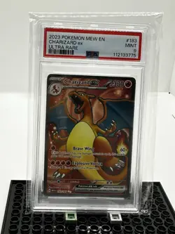 2023 Pokemon Mew en Charizard EX Ultra Rare Card PSA 9 - Image 1