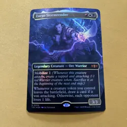 Zurgo Stormrender 0010 Commander: Tarkir: Dragonstorm Foil MTG Card NM - Image 1