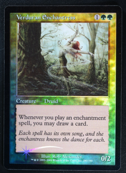 Verduran Enchantress FOIL Magic Card 7th Edition MTG - Image 1