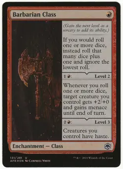 MTG Barbarian Class FOIL Adventures in the Forgotten Realms Uncommon NM - Image 1