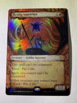 MTG Hexing Squelcher - Foil - Showcase Lorwyn Eclipsed NM-Mint - Image 2