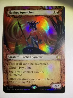 MTG Hexing Squelcher - Foil - Showcase Lorwyn Eclipsed NM-Mint - Image 3