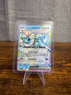 ENG Pokemon TCG - Vaporeon EX (023/131) DOUBLE RARE NM/M Pack Fresh - Image 1