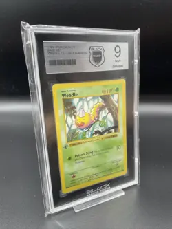 Pokemon Karte WEEDLE 69/102 Base Set Shadowless 1.Edition - BGS 9 MINT - NO PSA - Image 1