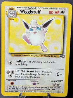 Pokemon TCG: Wigglytuff 32/64 Jungle Reg Unlimited WOTC LP Rare - Image 1