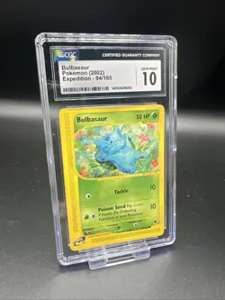 2002 Pokemon Expedition #94/165 Bulbasaur CGC 10 GEM MINT - NO PSA - Image 1