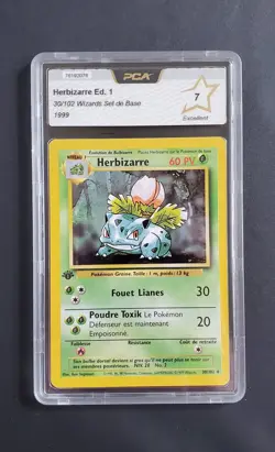 Carte Pokemon Herbizarre 30/102 Edition 1 - Set de Base - FR - PCA 7 - Image 1