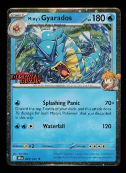 Pokemon Card Misty's Gyarados 049/182 Destined Rivals Promo Holo NM 2025 #2 - Image 1