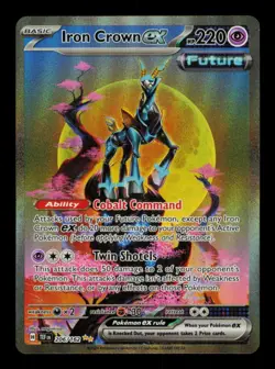 Pokemon Card Iron Crown ex 206/162 Temporal Forces SIR Holo Rare NM 2024 - Image 1