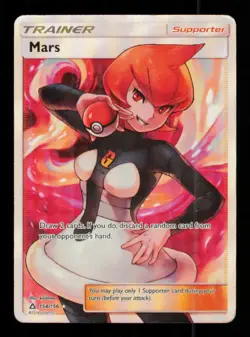Pokemon Card Mars 154/156 Ultra Prism Full Art Supporter Trainer MP 2018 - Image 1